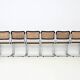 Set of 8 B32 model dining chairs by Marcel Breuer.