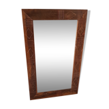 Old mirror with teak frame