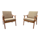 2 Scandinavian armchairs Fredrik Kayser 1960