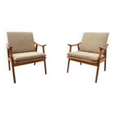 2 Scandinavian armchairs Fredrik Kayser 1960
