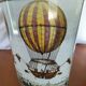 Waste paper basket Metal decor Hot air balloons