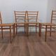 Danish 4 chairs 80s Denmark