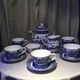 Churchill england blue and white tea service japanese patterns