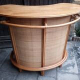 Rattan bar with two stools