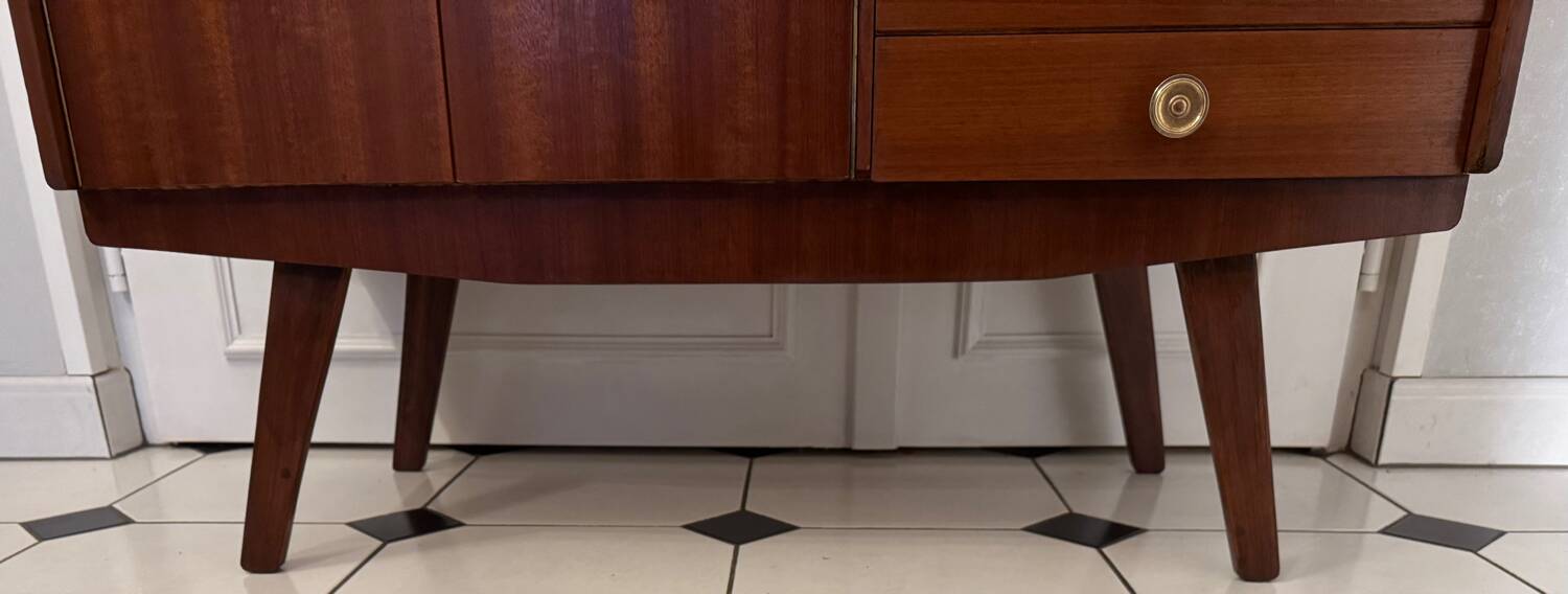 Vintage sideboard with compass feet