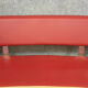 Pair of semi-moon benches in skai and chrome steel