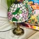 Lamp inspired by vintage Tiffany style Art Nouveau.