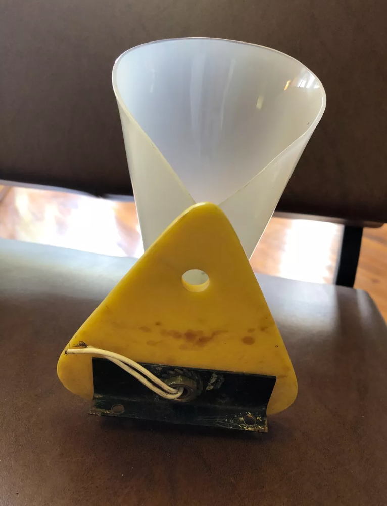 Pair of cone wall lamps 50s