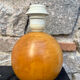 Pied de lampe boule bois massif années 80