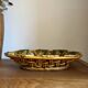 Woven fruit bowl barbotine 1950s