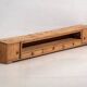 Chinese low cabinet in stripped wood – China, Qing dynasty – circa 1900