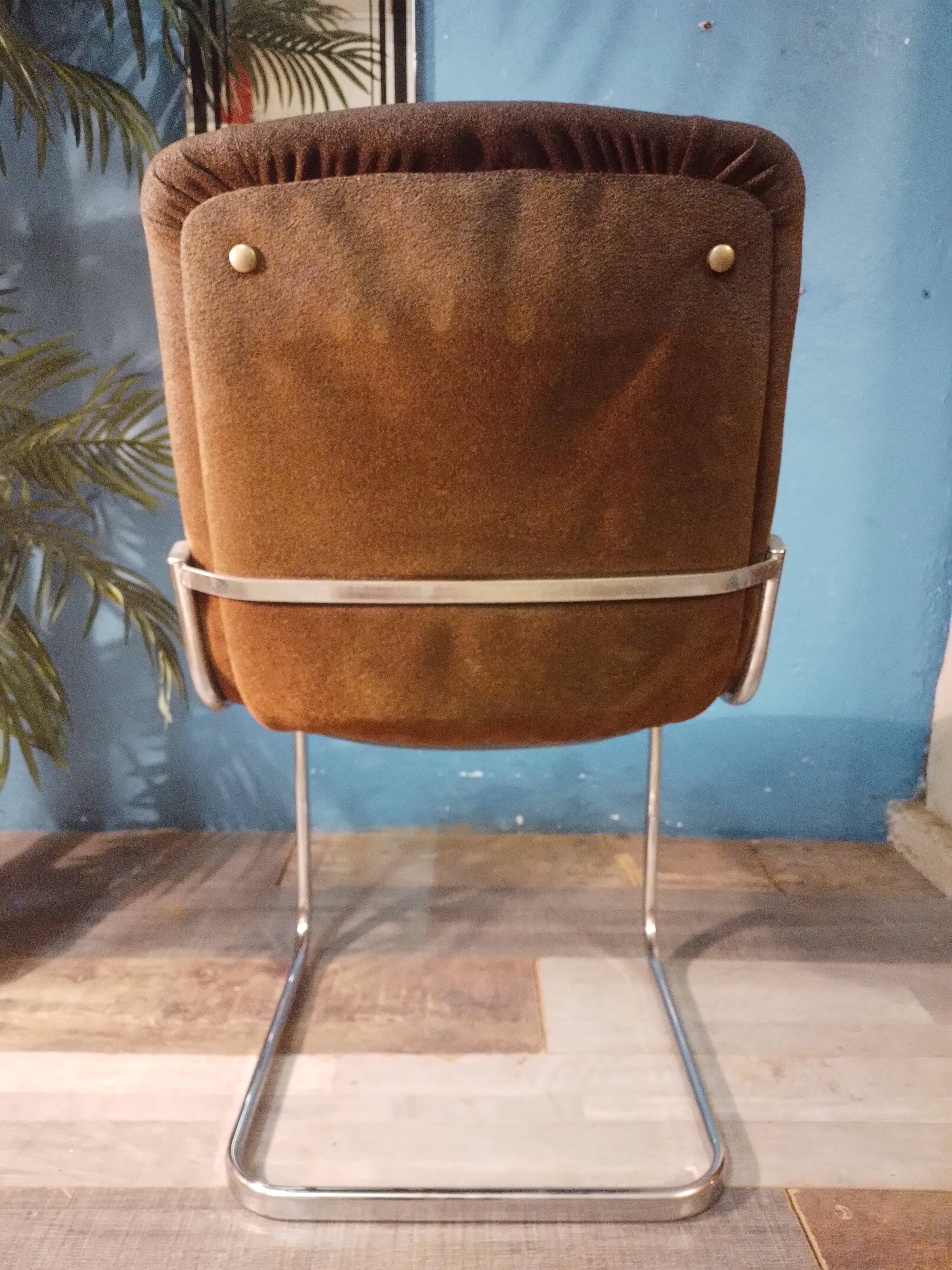 Italian coffee table + 6 chairs 1970s