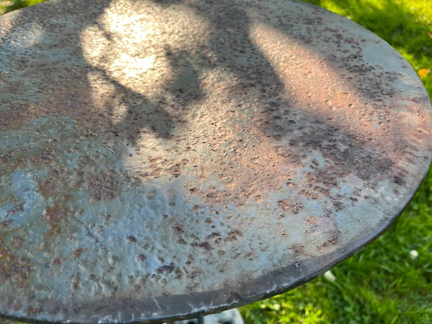 Small cast iron bistro table.
