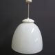 Vintage opaline pendant lamp, czechoslovakia 1950