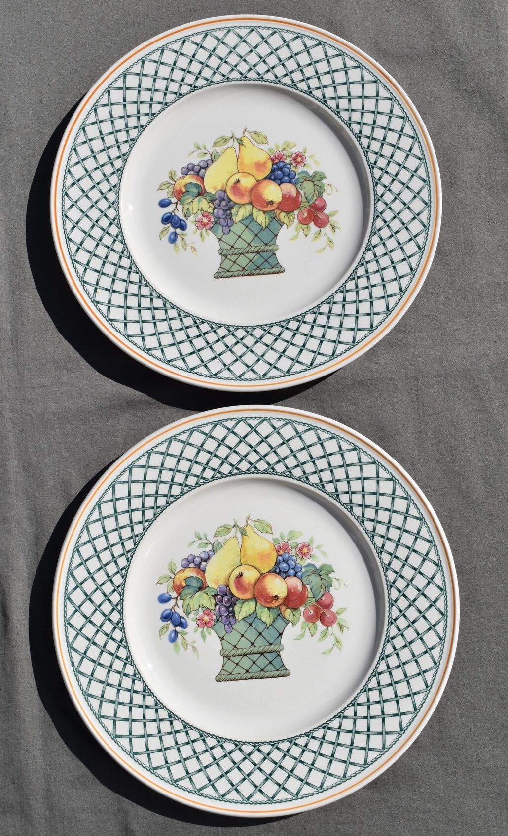 6 flat plates Villeroy & Boch basket model