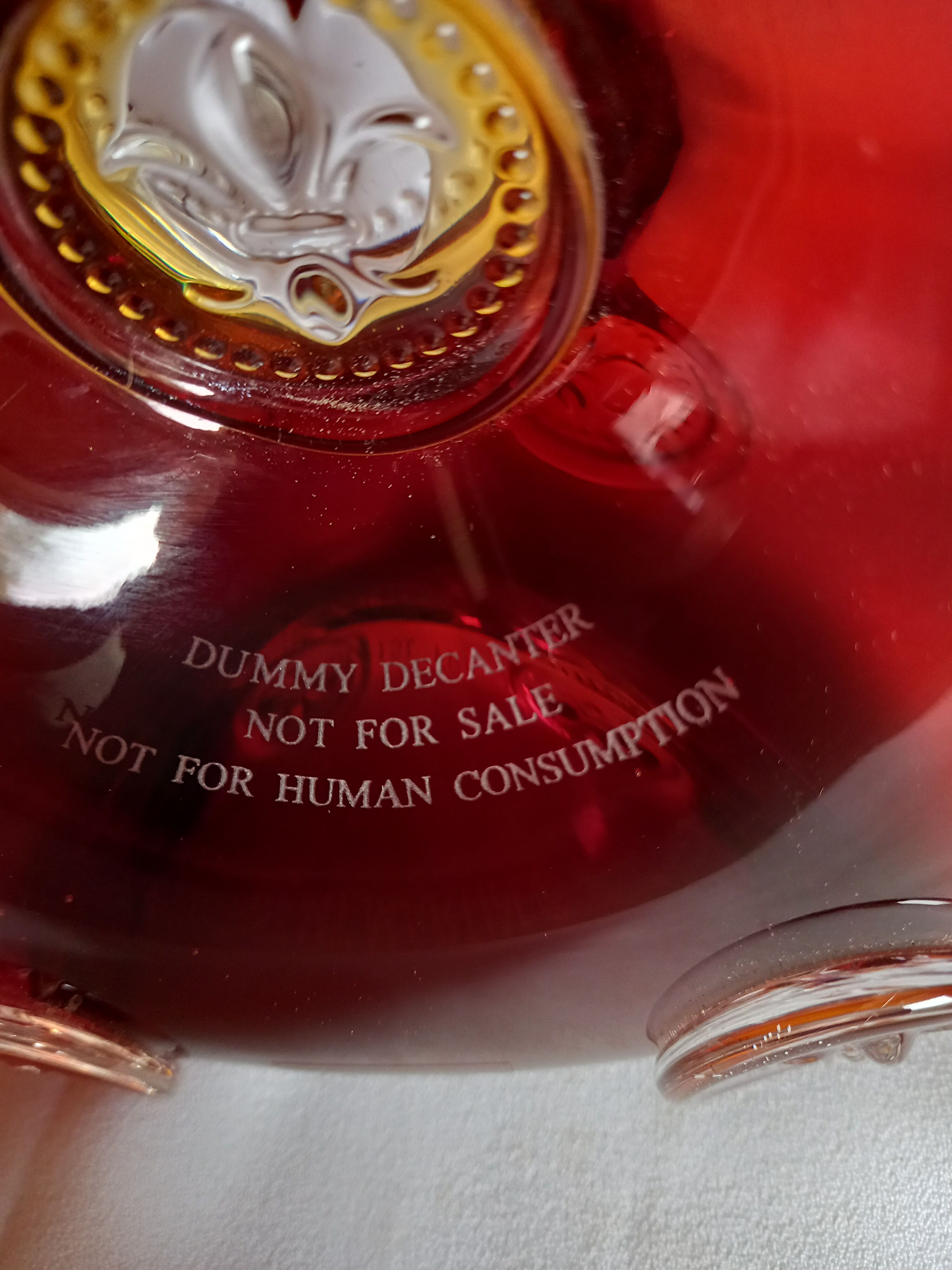 Baccarat bottle cognac Henry Martin