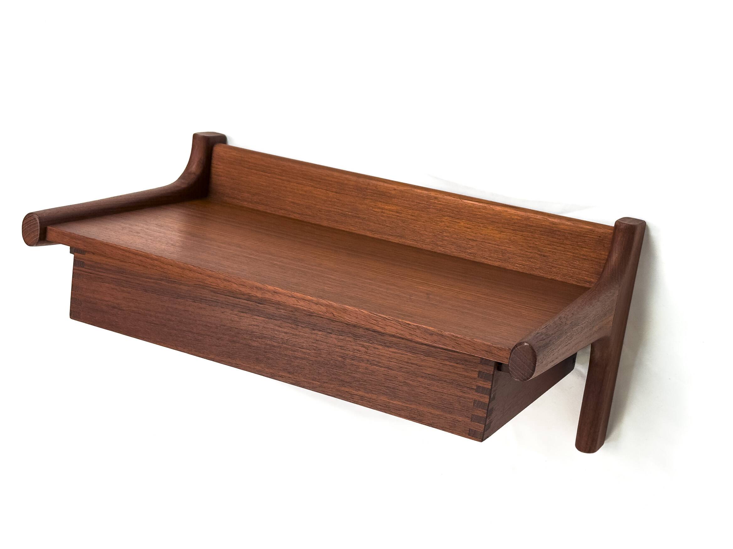 Teak Wall Console attributed to Børge Mogensen, 1960s