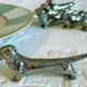 6 doors - vintage dachshund silver metal knife 70