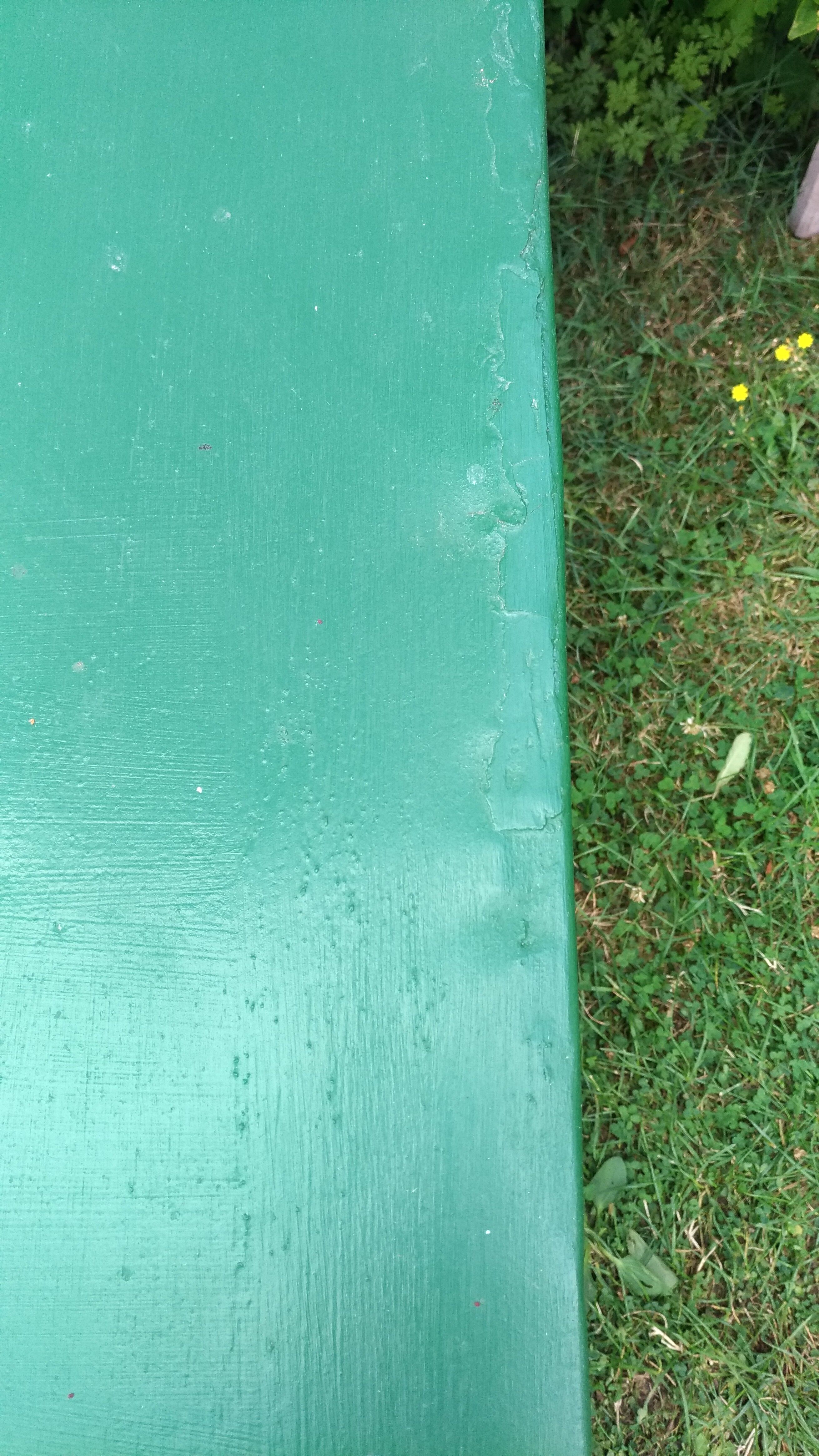 Folding rectangular garden table iron