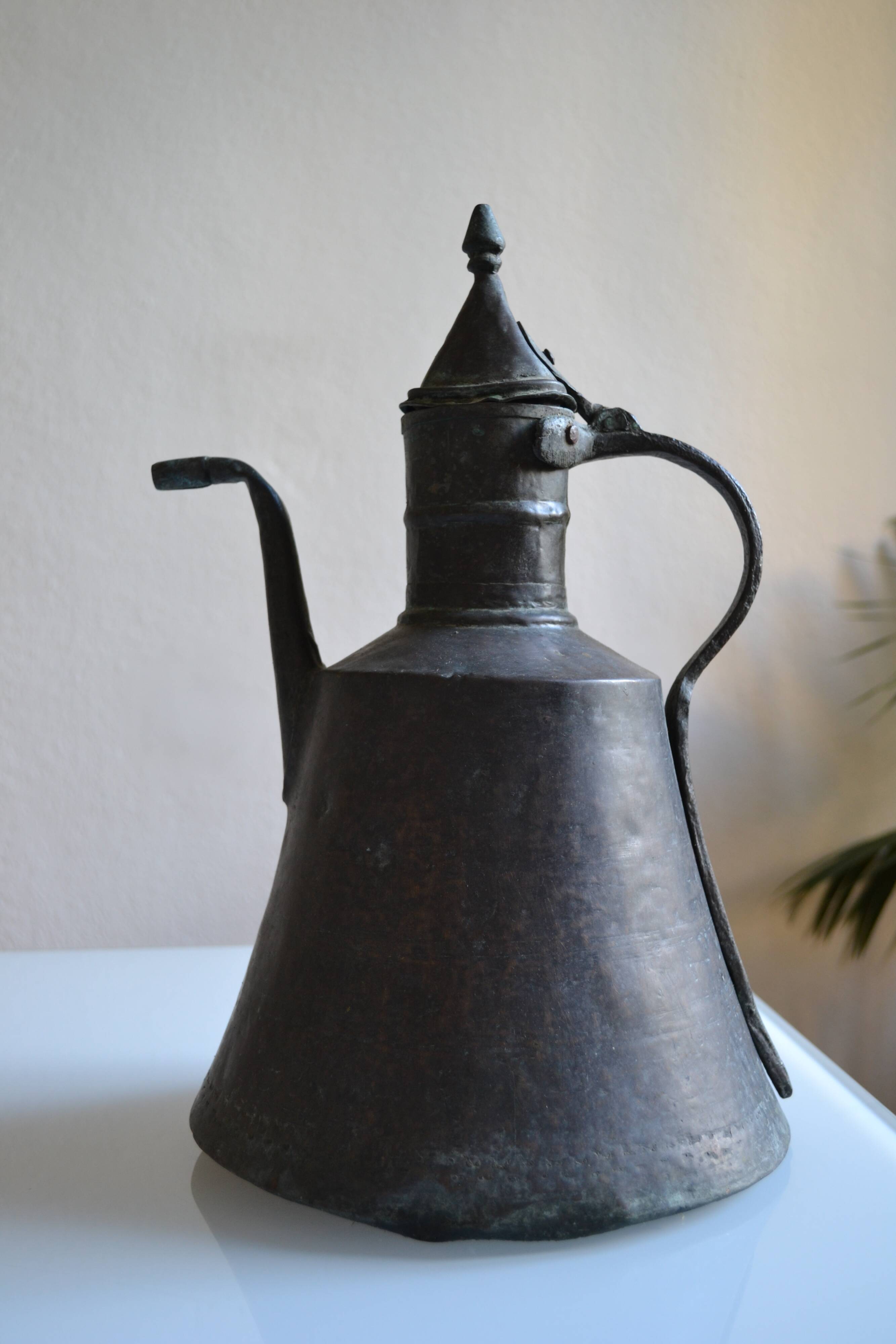 Ottoman copper jug Islamic Art 19th century