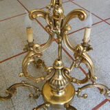 Brass chandelier 6 branches