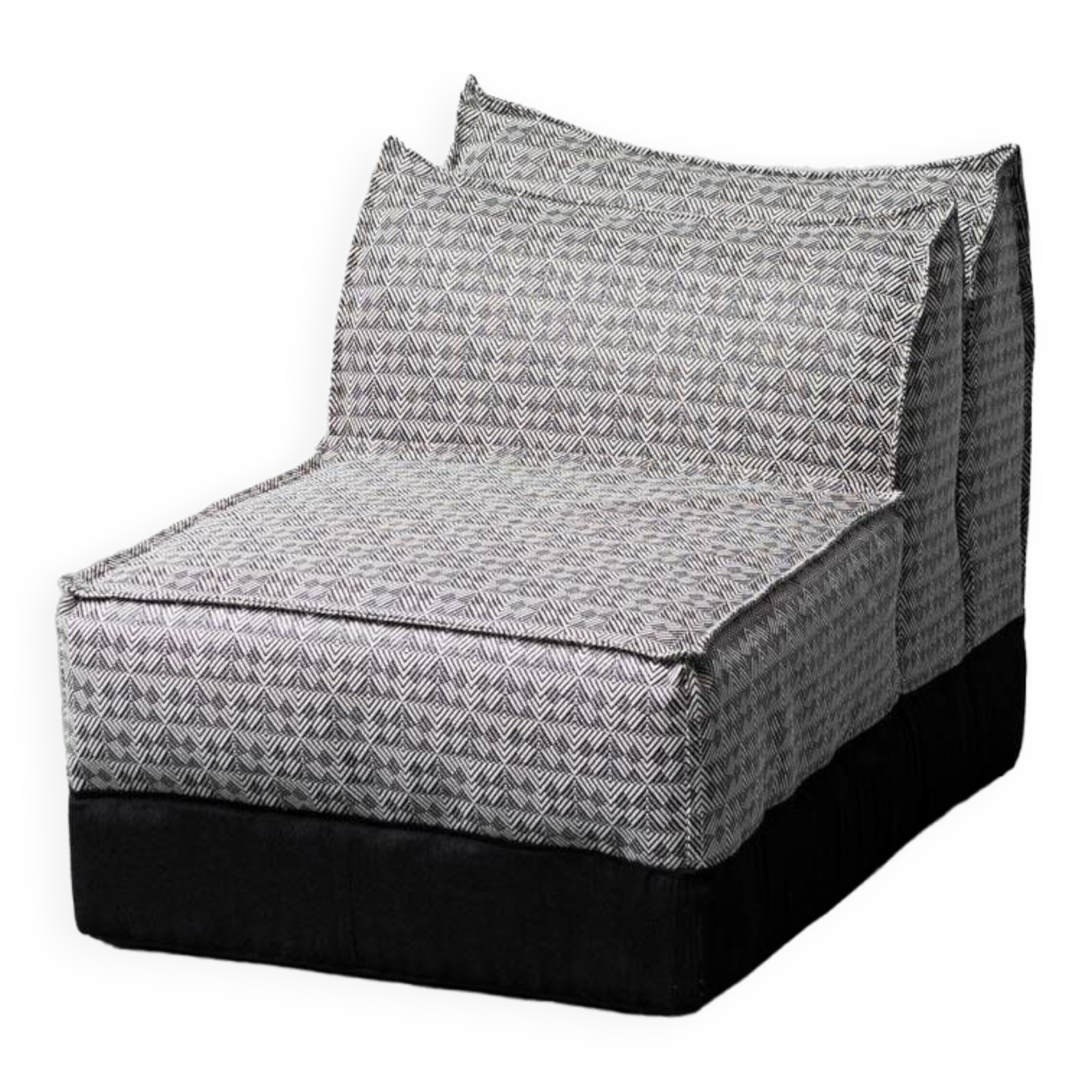 Poltrona in tessuto bonzo guzzetti aba anni ’70 vintage modernariato