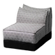 Fauteuil en tissu bonzo guzzetti aba 1970 vintage modernisme
