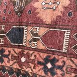 Tapis Turkmen afghan fait main 115x136cm