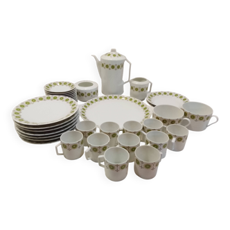 Service à café et à thé en porcelaine de Limoges signé Paul Pastaud