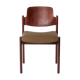 1 of 9 Vintage Lübke Stacking Chair, 1970s German Design, Dark Beech Wood