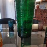 Vase vintage XXL en verre impression "Croco"