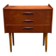 Commode en teck vintage danoise / table de nuit, moderne du milieu du siècle, 1960