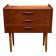 Commode en teck vintage danoise / table de nuit, moderne du milieu du siècle, 1960