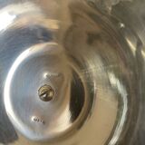 Vintage Orbisa 5-branch chandelier in silver-plated metal, Alpaca base.