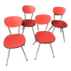 Red formica chairs