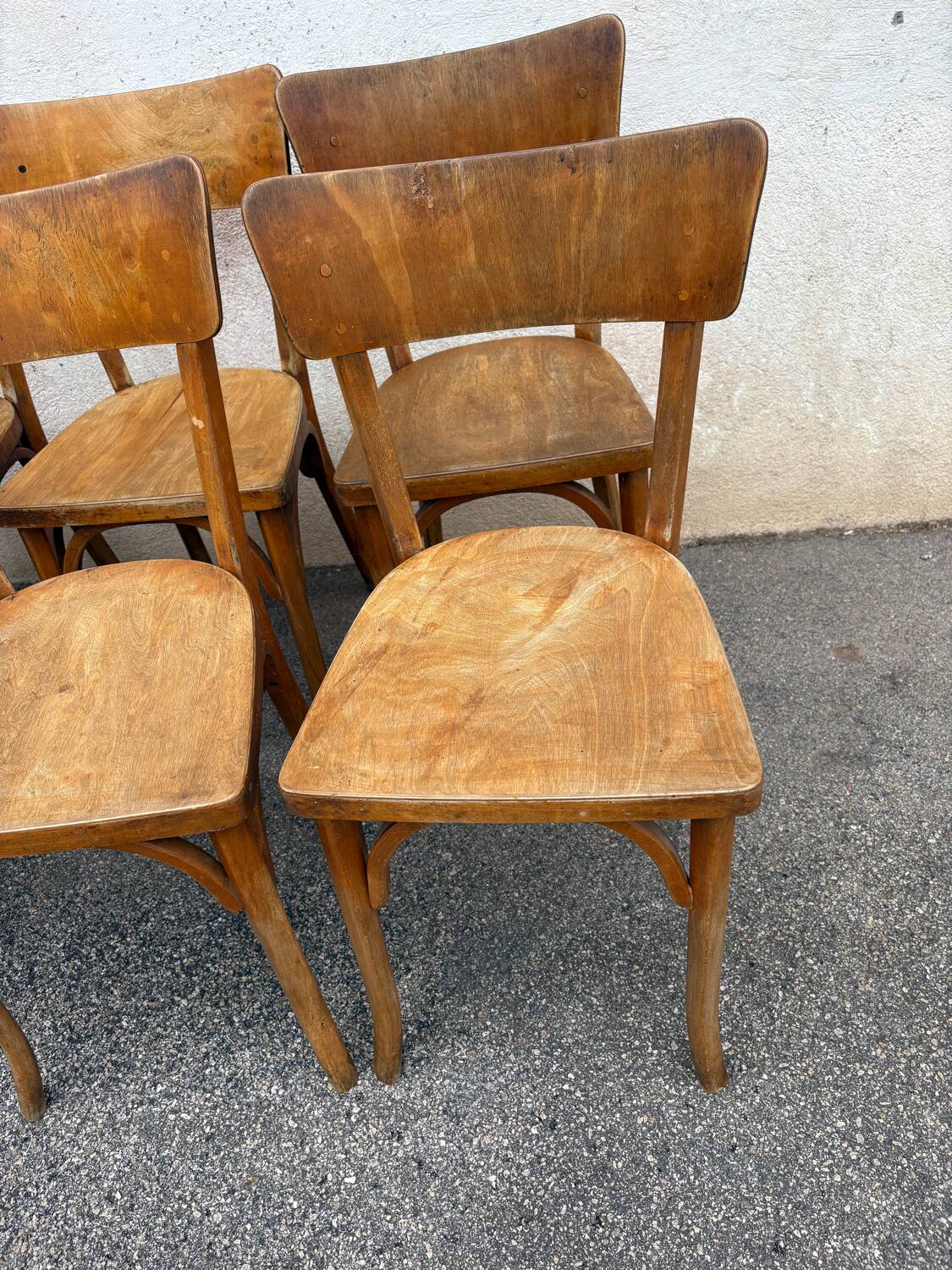 Set de 10 chaises bistrot baumann