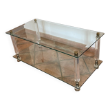 Roche Bobois coffee table. 1970. Lucite and glass.