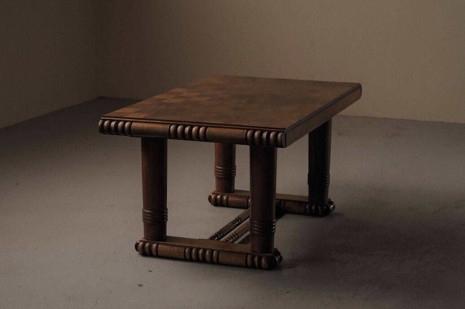 Art Deco oak table – France, 1930s–1940s