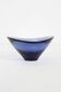 Handcrafted blue glass fruit bowl by Per Lütken for Holmegaard, 1950s
