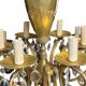 Napoleon III chandelier bronze brass crystal 18 lights late 19th century