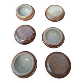 Petits pots a beurre en grés
