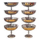 Ice cream or dessert bowls in stainless steel