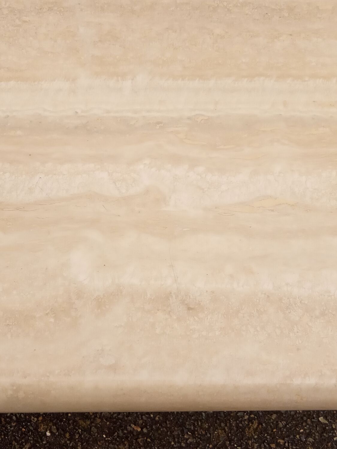 Travertine coffee table