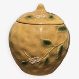 Ceramic lemon slip candy jar