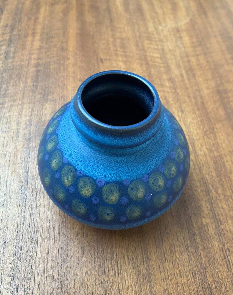 Vintage German ceramic vase from the Viola series by KMK Keramik Manufaktur Kupfermühle, 1970s.