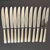 12 large Christofle silver metal knives