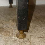 Vintage 1950s teak chest of drawers in metal