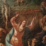 Antique painting - oil on canvas - Assumption of the Virgin, 18th century