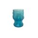 Vintage Vemam lemonade service in embossed blue glass, Italy.
