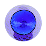 Blue glass snifter vase brandy cognac cobalt empoli italy 33cm